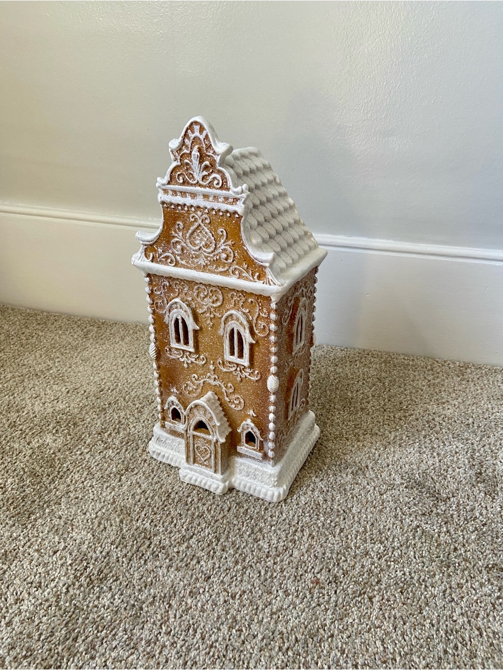 RAZ Imports Lighted LED Gingerbread House Townhouse Christmas Village - Picture 2 of 15